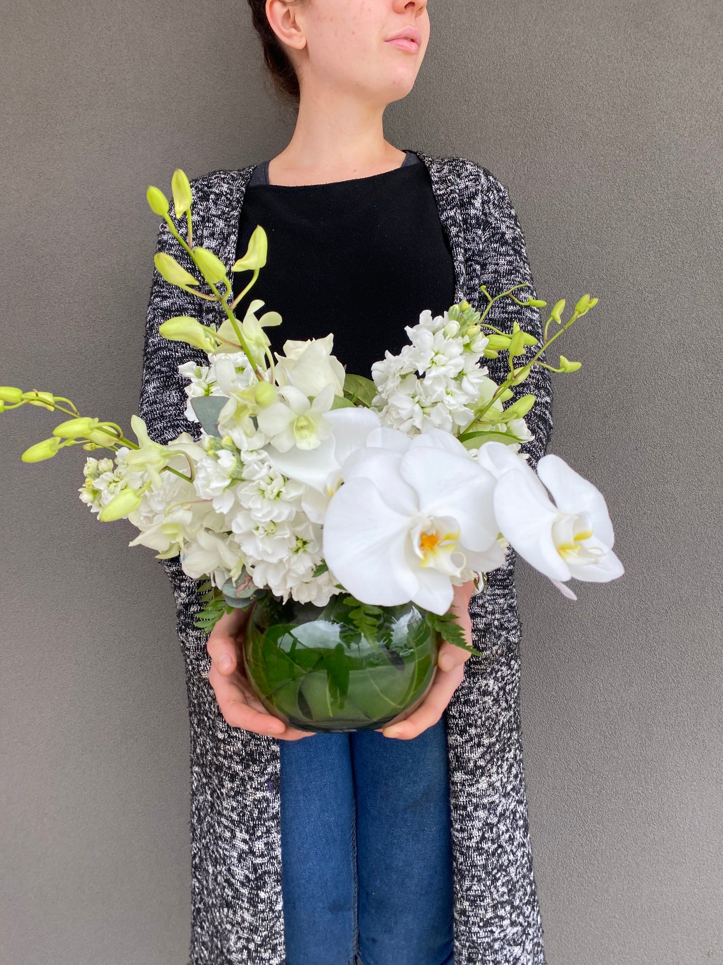 White Orchid Fishbowl