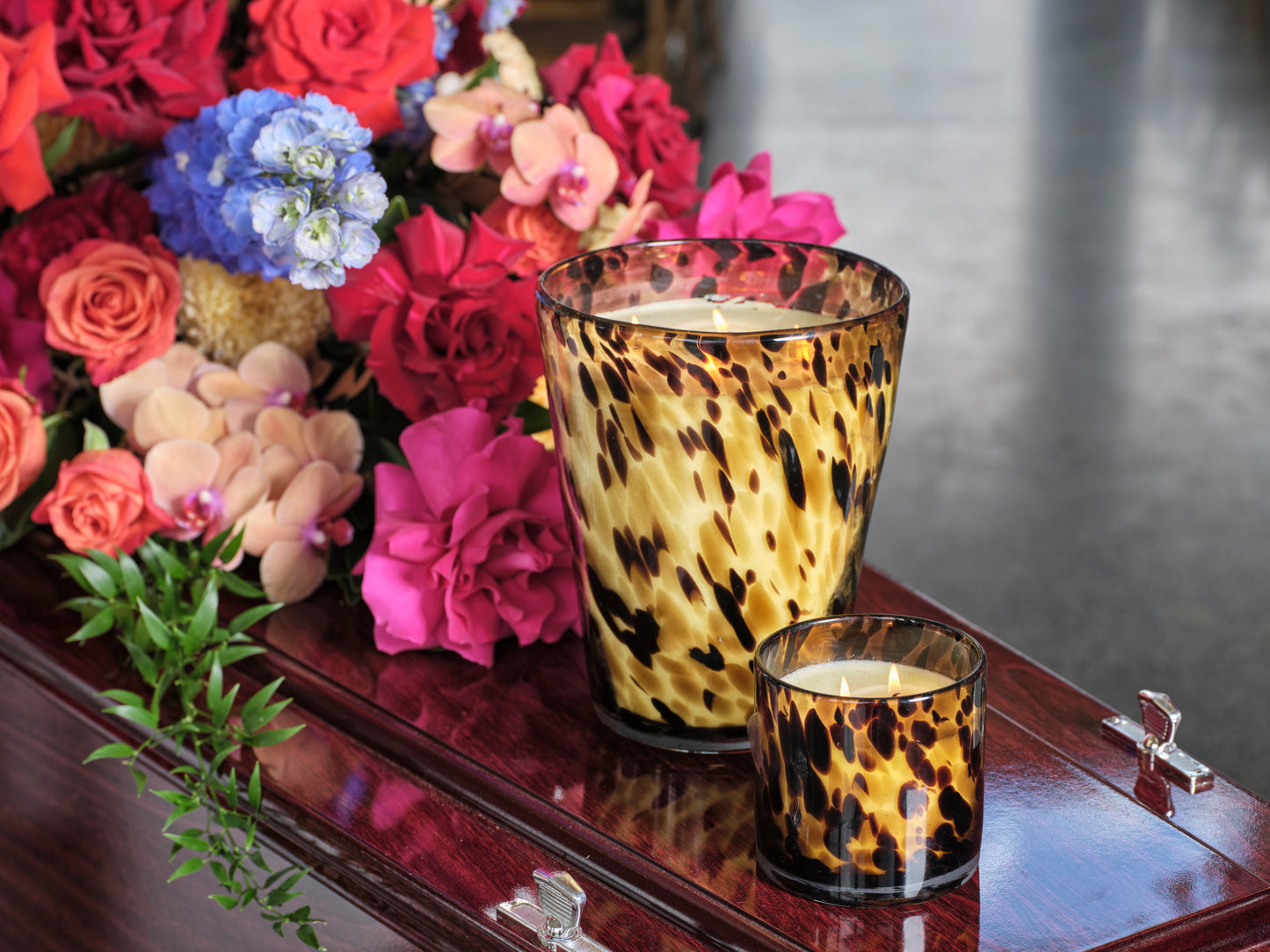 Deluxe Bright Casket Arrangement