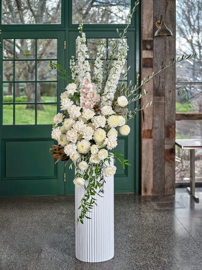 White Plinth Arrangement