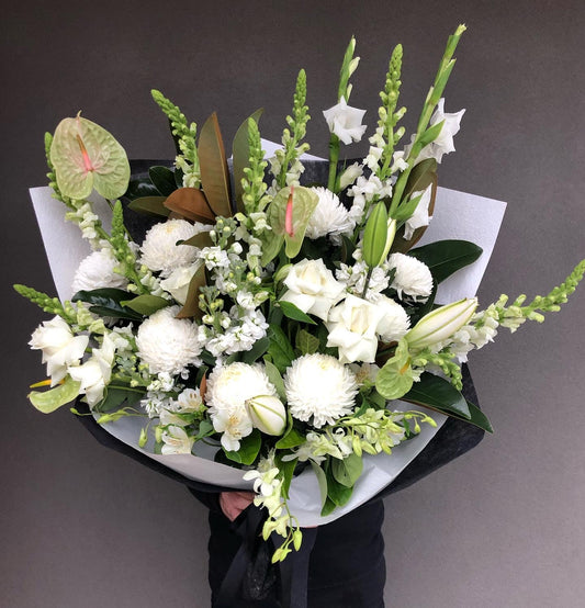 Luxury White Sympathy Bouquet