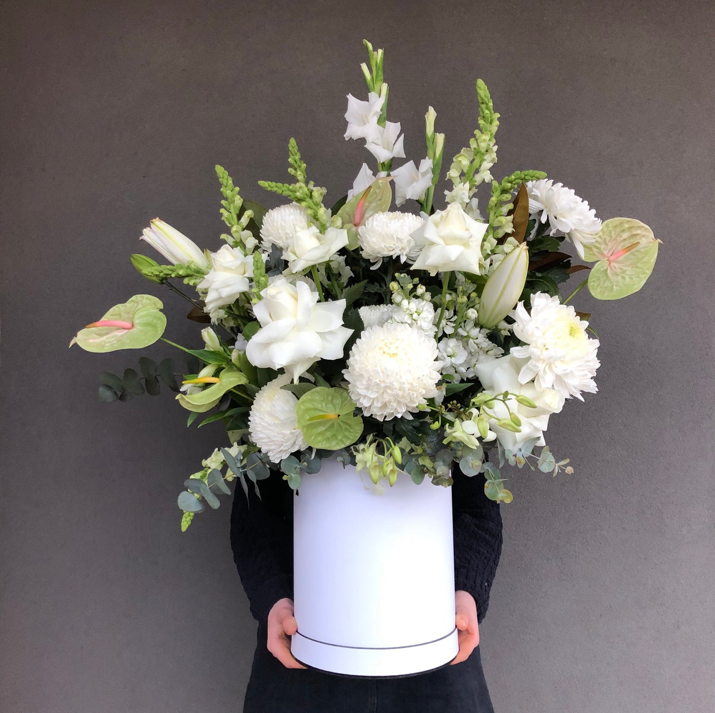 White Deluxe Hatbox